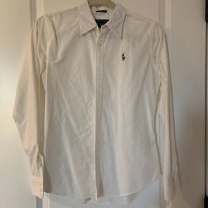 EUC Polo White Button Down